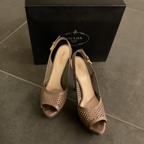 Prada sandalette hellgrau - prada,