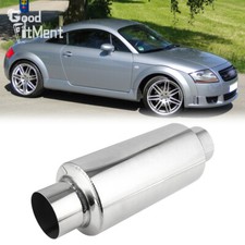 Schalldämpfer Ø76mm Auspuff Mittelschalldämpfer 304mm FÜR Audi TT 8N 8J 2.5 TFSI