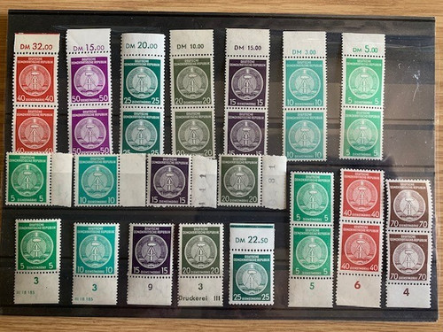 Ddr dienstmarken postfrisch - ddr, or