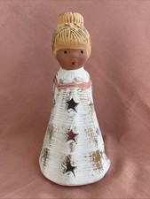 Jullar Engel Figur Keramik für Teelicht Weihnachten