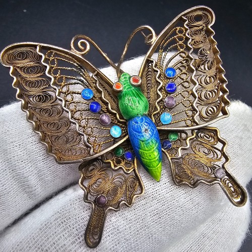 Vintage silber emaille - vintage,