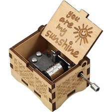 Vintage Holz Handkurbel