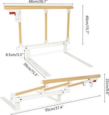 Faltbares Bettgitter 67×40cm