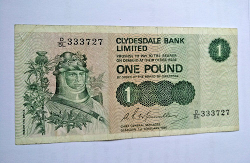 Pound bank of scotland - bank,