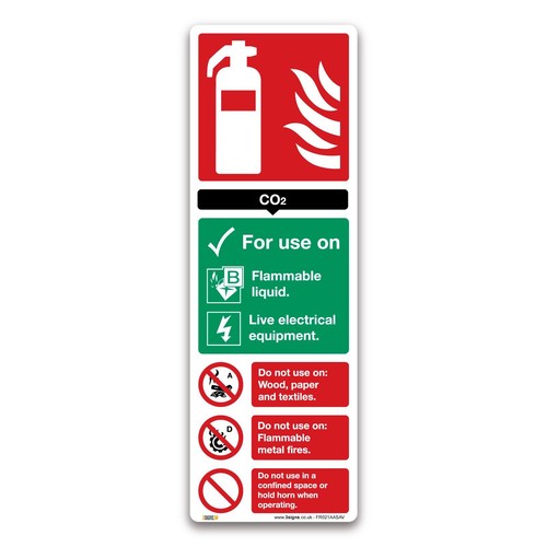 CO2-Feuerlöscher-Anweisungssc