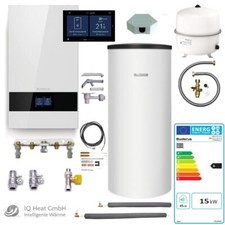Buderus Paket W22 Gas Brennwertgerät GB172i.2 15 kW Speicher SU160 Regler BC400