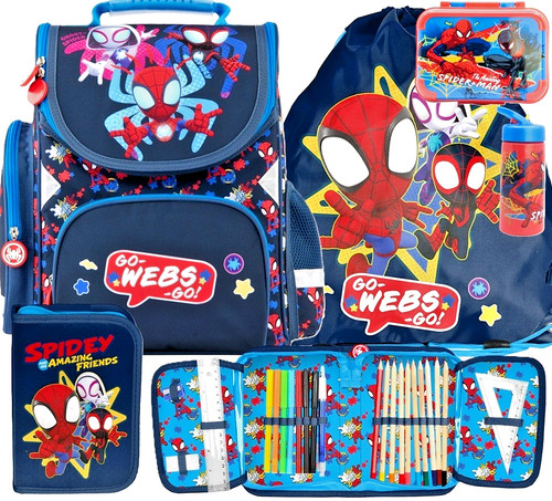 5in1 spiderman schulranzen set - 5in1,