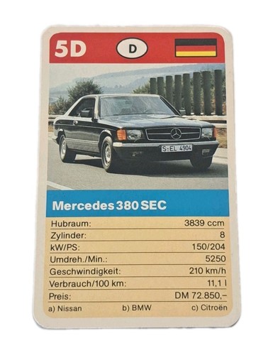 Mercedes 380 sec - sec,