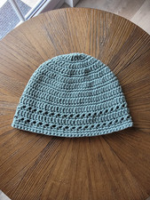 Mütze  Sommermütze  myboshi Wolle No 4  Häkelmütze  Gr. L  agave