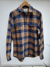 Fjällräven - Sarek Heavy Flannel Shirt - Gr.M - Herren - Orange/Blau - TOP