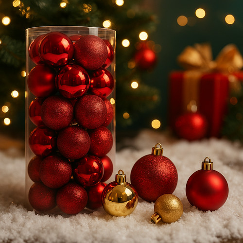 Kleine weihnachtskugeln 6cm - kleine, 4/6cm