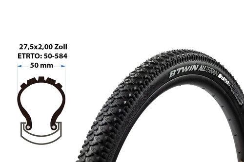 Zoll fahrrad reifen - 27.5,