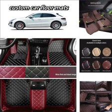 Für Mercedes-Benz C-Klasse W205 Leder-PU All-Wetter Auto-Fußmatten Fürs Maß Auto