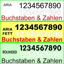 Selbstklebende Zahlen Buchstaben 5-10-15-20 cm  Briefkasten Mülltonne Hausnummer