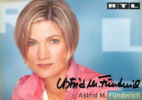 Autogramm astrid fünderich - autogramm,