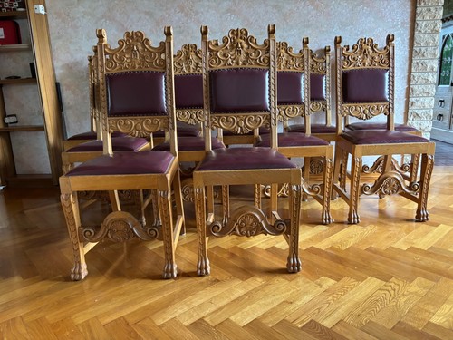 Antike rittertafel stühle - 12,
