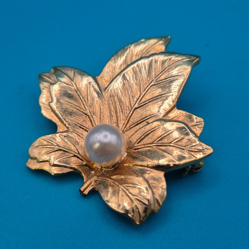 Vintage goldfarbene ahornblatt - vintage,