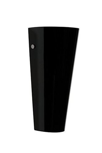 Elegant glass wall light black