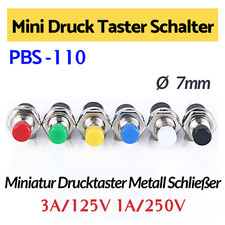 Mini Druck Taster Schalter Ø