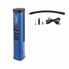 Scheppach Akku Luftpumpe Elektrische Fahrradpumpe mit Display 10,3bar Kompressor
