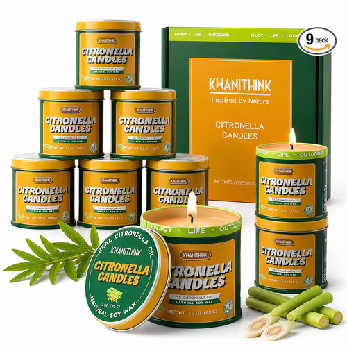 Citronella kerzen outdoor - citronella, 9er