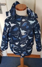 gefütterte Thermo Regenjacke mit Futter blau Gr 110/116 Junge Tchibo TCM Dino