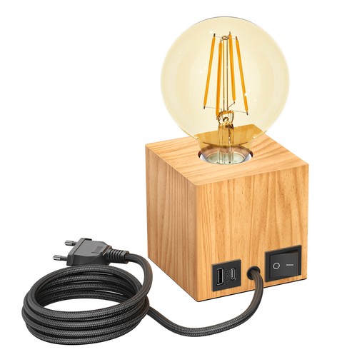 Tischlampe hito holz - tischlampe, massiv