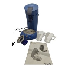 Philips Senseo HD 7810  Kaffeemaschine Kaffeepadmaschine Blau + 2 Gläser Senseo
