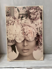 Keilrahmenbild Canvas 60x90 cm (UVP59,90) Frau Gesicht Deko Wandbild Wohnzimmer