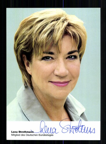 Lena strothmann autogrammkarte - strothmann,
