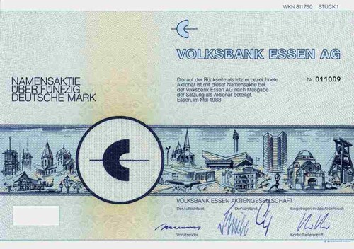 Volksbank essen 1988 - ag,