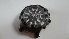 Swiss made Quarz HAU Chronograph ohne Armband schwarz swiss military 12986J HAWK