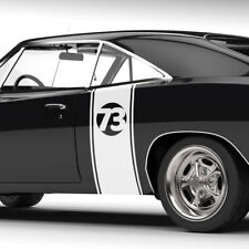 2x Startnummer Rennstreifen Aufkleber Startnummern Racing Streifen Nummer #1336