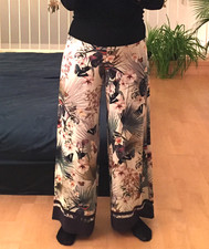 Weite hose mit blumen - h&m,