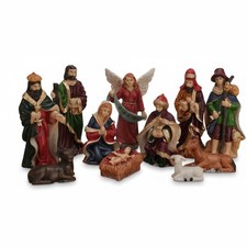 Krippenfiguren Set 11 Figuren Weihnachten Krippe 5-10cm Maria Josef Jesus Schaf