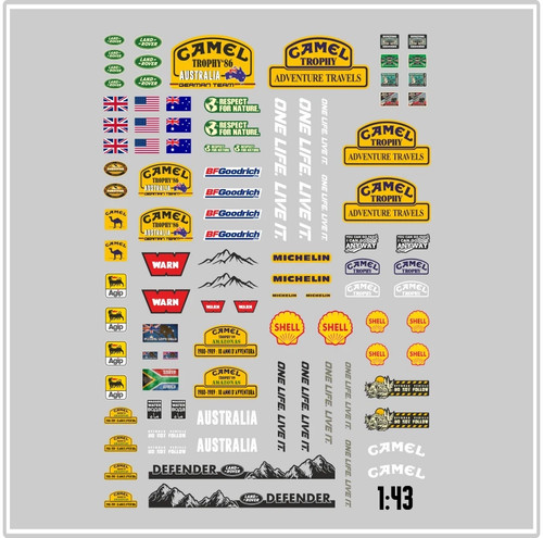 Waterslide decal trophy - decal,