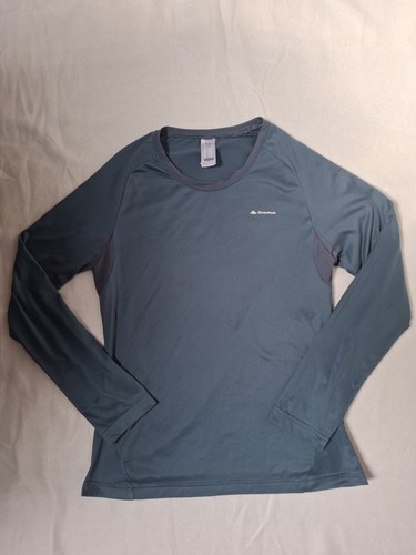 Blau graues wandershirt - blau/graues,