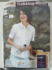 Tom Hanbury weiße Trekking Bluse Gr. L 44/46 UPF30+ Schutz NEU