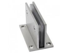 Edelstahl GLASHALTER 58x90mm