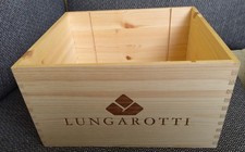 1x 6er Holzkiste Weinkiste OHK leer Rubesco Lungarotti Italien Deko Aufbewahrung