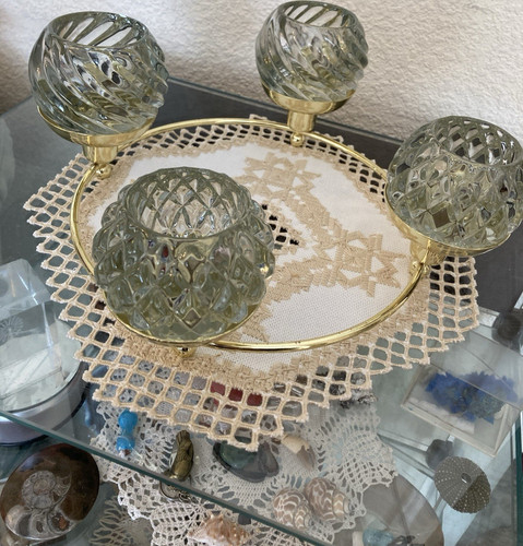 Runder kerzenhalter glas mit - runder,
