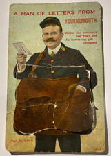 POSTKARTE BOURNEMOUTH EIN MANN