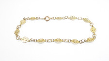 9 kt Gold Blume Gliederarmband