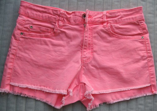Jeans shorts neon pink - neon-pink, für