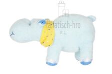TCM Tchibo Plüschtier Nilpferd hellblau Halstuch Kuscheltier Stofftier Plüsch