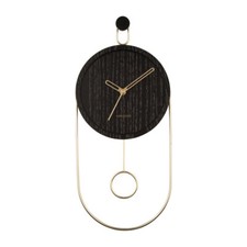 Wanduhr mit goldenen - , zeigern