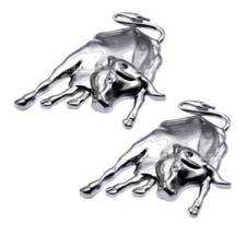 2pcs Stier Auto Aufkleber 3D
