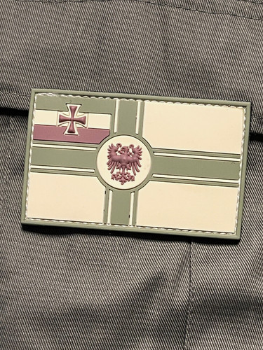 Großes pvc klett abzeichen - 3d, klett-abzeichen