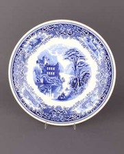 Platte Teller Petrus Regout Maastrich Royal Sphinx Cambridge Old England 28 cm