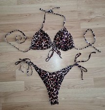 * Shein * 2-tlg. Bikini-Set Gr. S oder 36/38 Cup 75A Leopardenmuster Neuwertig!